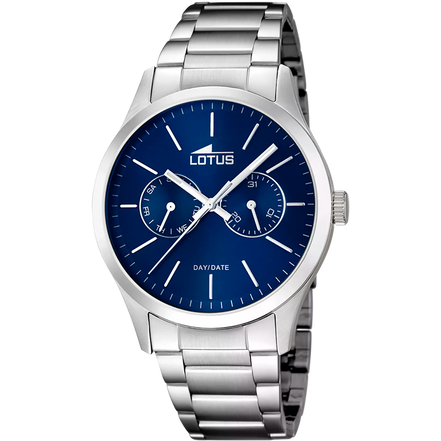 LOTUS - OROLOGIO MINIMALIST 15954/5 AZZURO BRACCIALE IN ACIAIO