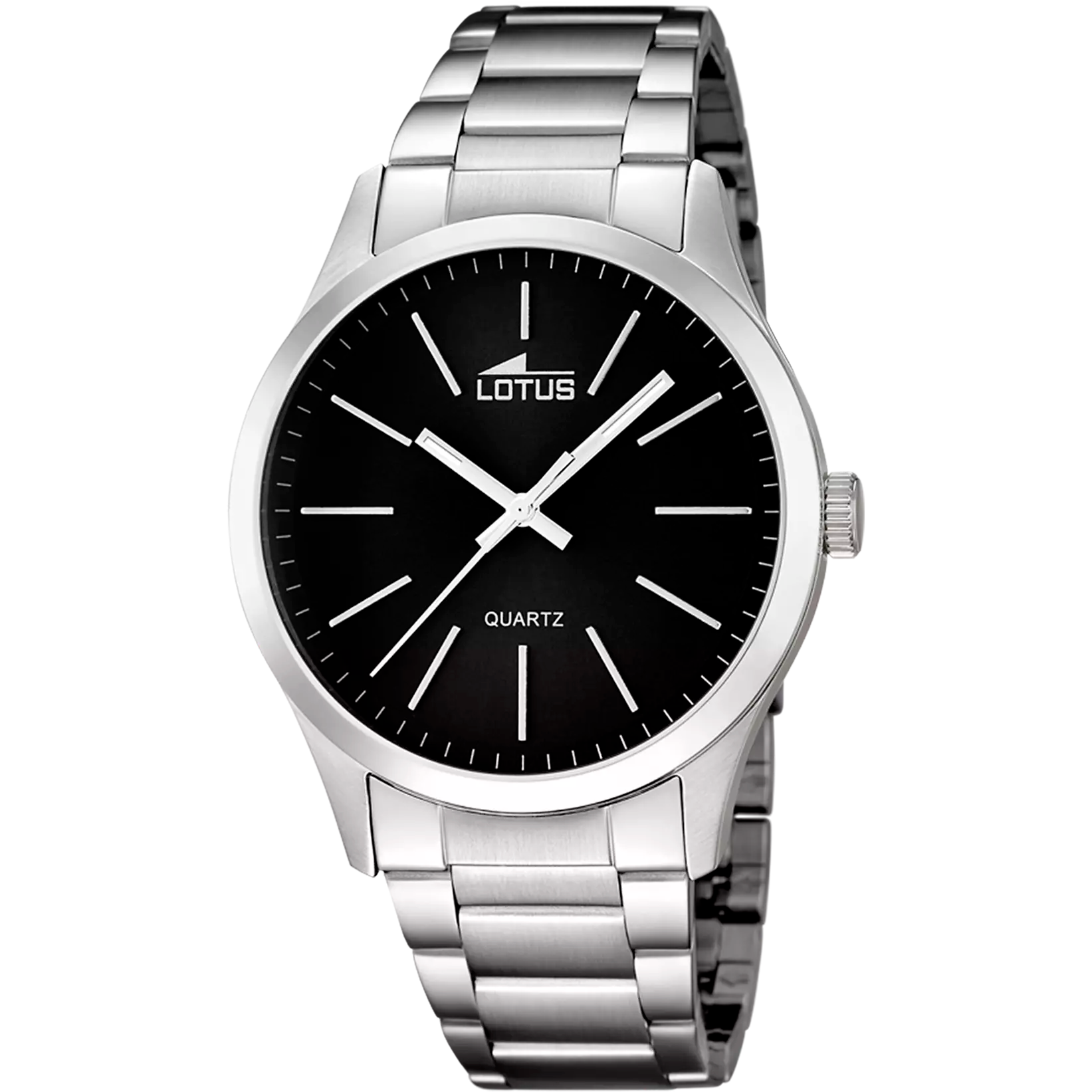 LOTUS  - OROLOGIO MINIMALIST 15959/3 NERO BRACCIALE IN ACIAIO