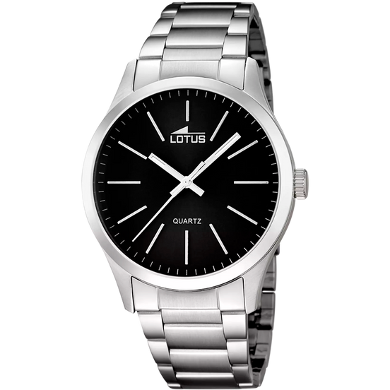 LOTUS  - OROLOGIO MINIMALIST 15959/3 NERO BRACCIALE IN ACIAIO