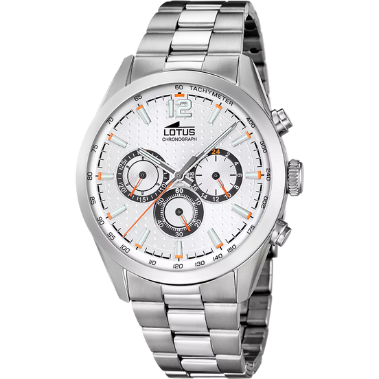 LOTUS - OROLOGIO 18152/A SILVER CINGHIA ACCIAIO INOSSIDABILE 316L