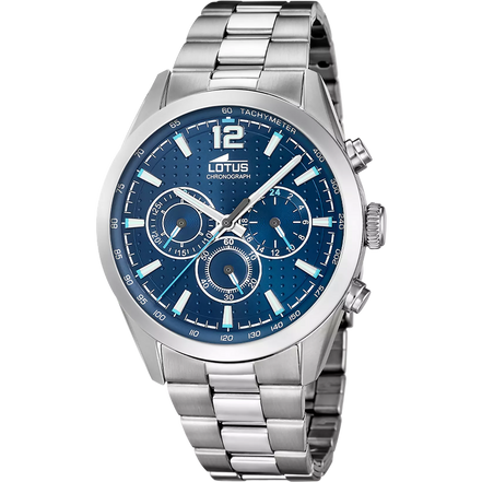 LOTUS - OROLOGIO  18152/C AZZURO CINGHIA ACCIAIO INOSSIDABILE 316L