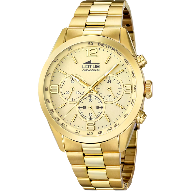 OROLOGIO LOTUS MINIMALIST 18153/2 CHAMPAGNE BRACCIALE IN ACIAIO, UOMO