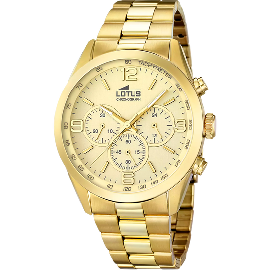 OROLOGIO LOTUS MINIMALIST 18153/2 CHAMPAGNE BRACCIALE IN ACIAIO, UOMO