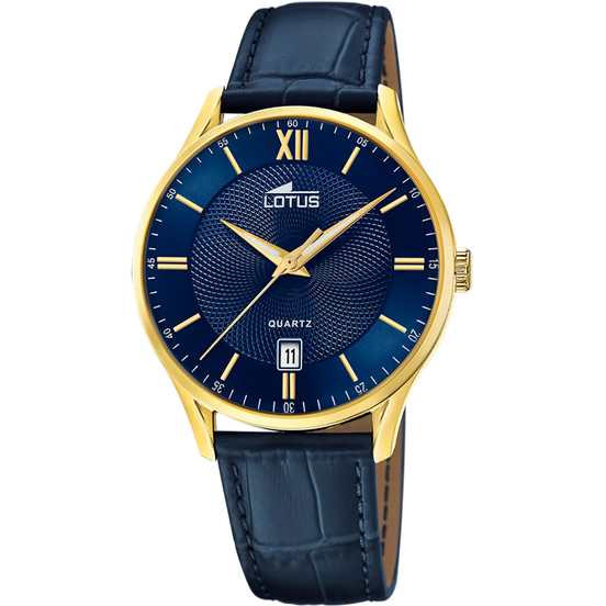 OROLOGIO LOTUS 18403/H AZZURO CINGHIA PELLE, UOMO