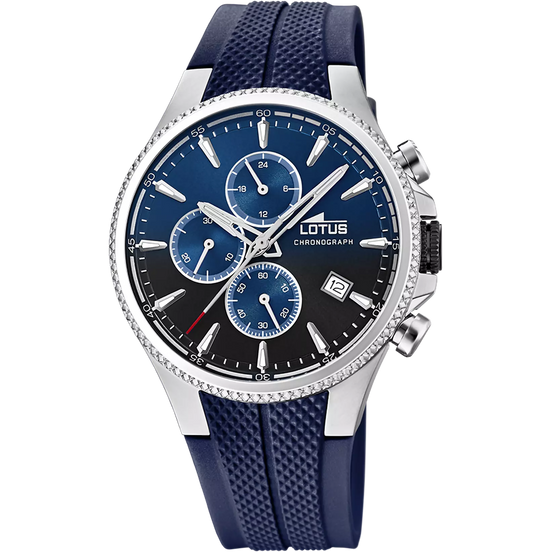 OROLOGIO LOTUS 18621/B AZZURO CINGHIA GOMMA, UOMO
