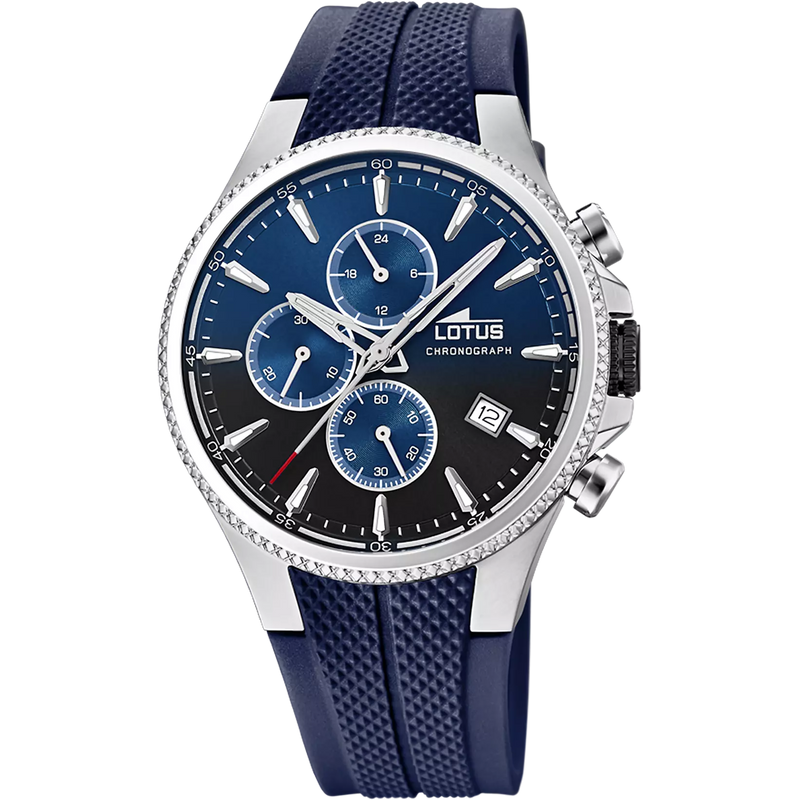 OROLOGIO LOTUS 18621/B AZZURO CINGHIA GOMMA, UOMO