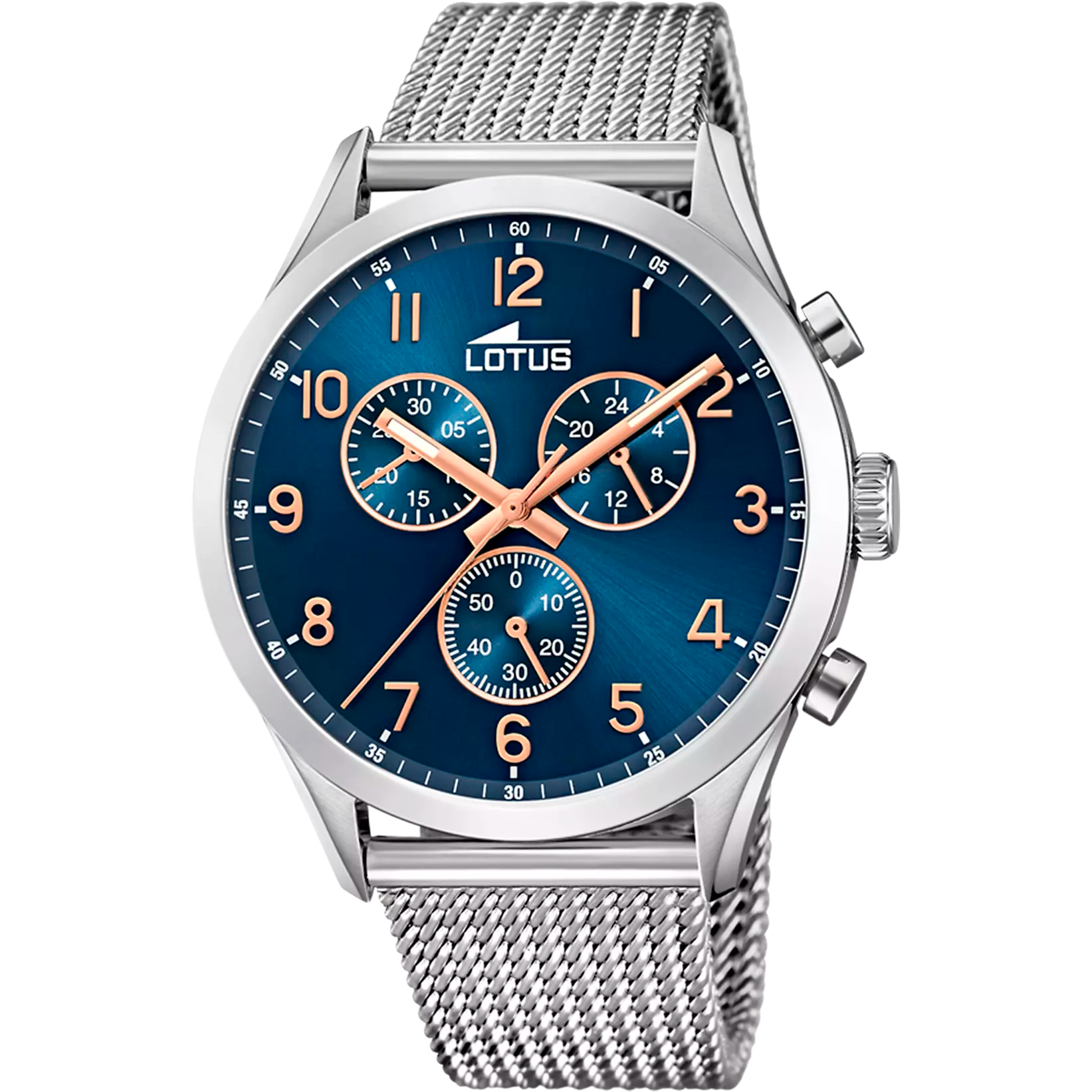 OROLOGIO LOTUS MINIMALIST 18637/3 AZZURO BRACCIALE IN ACIAIO, UOMO