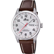 LOTUS - OROLOGIO  CLASSIC STEEL 18671/1 BLANCO, CINTURINO IN PELLE