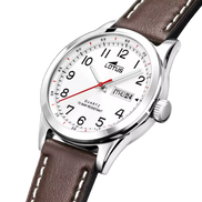 LOTUS - OROLOGIO  CLASSIC STEEL 18671/1 BLANCO, CINTURINO IN PELLE