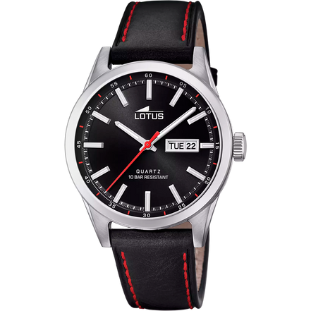 LOTUS  - OROLOGIO CLASSIC STEEL 18671/4 NERO CINTURINO IN PELLE