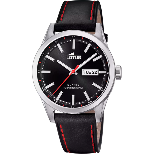 LOTUS  - OROLOGIO CLASSIC STEEL 18671/4 NERO CINTURINO IN PELLE