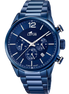 OROLOGIO LOTUS CHRONO 18680/1 AZZURO BRACCIALE IN ACIAIO, UOMO