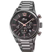 OROLOGIO LOTUS CHRONO 18686/2 NERO BRACCIALE IN ACIAIO, UOMO