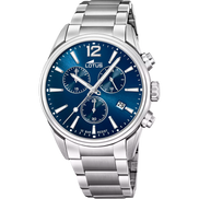 OROLOGIO LOTUS CHRONO 18690/1 AZZURO BRACCIALE IN ACIAIO, UOMO