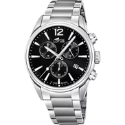 OROLOGIO LOTUS CHRONO 18690/3 NERO BRACCIALE IN ACCIAIO, UOMO