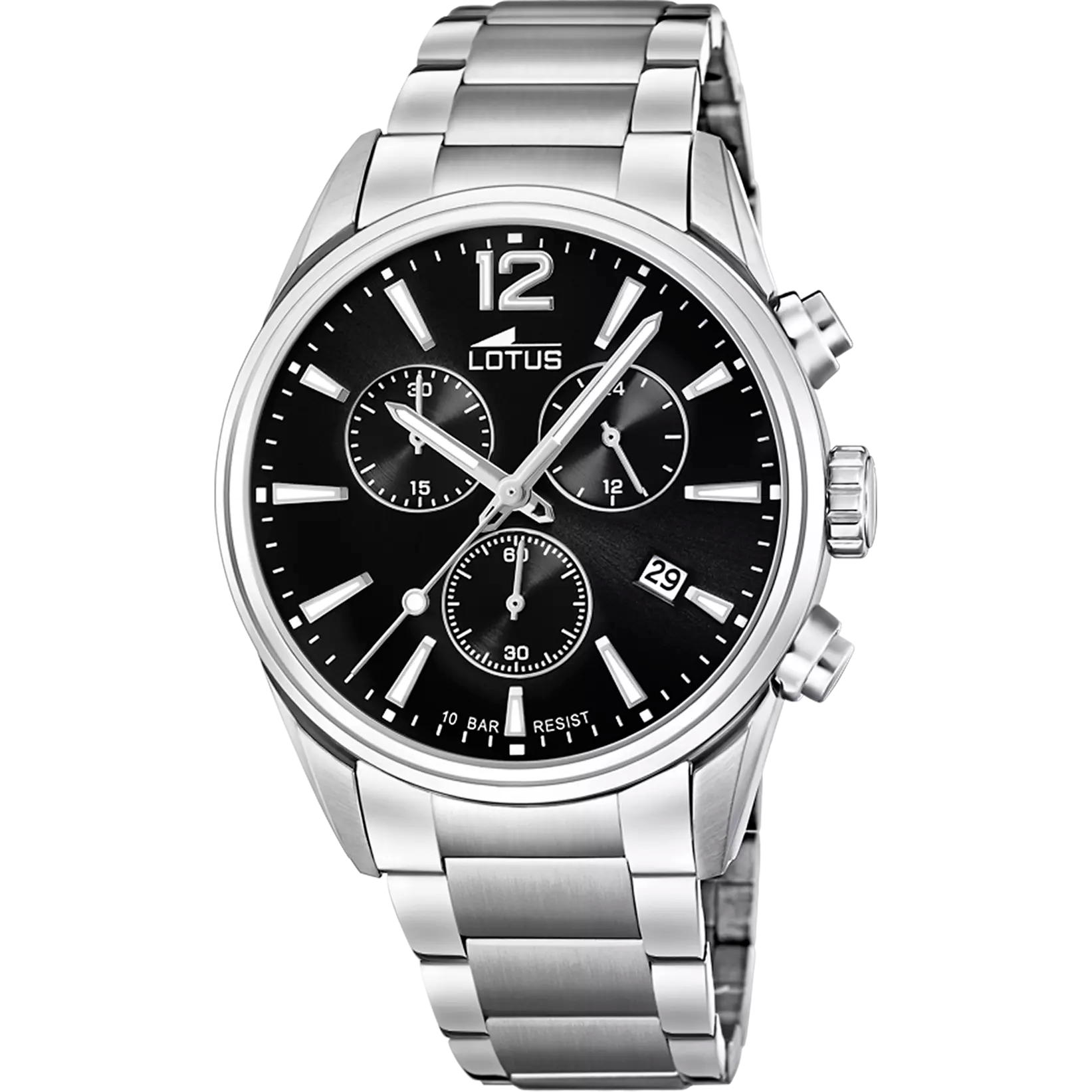 OROLOGIO LOTUS CHRONO 18690/3 NERO BRACCIALE IN ACCIAIO, UOMO