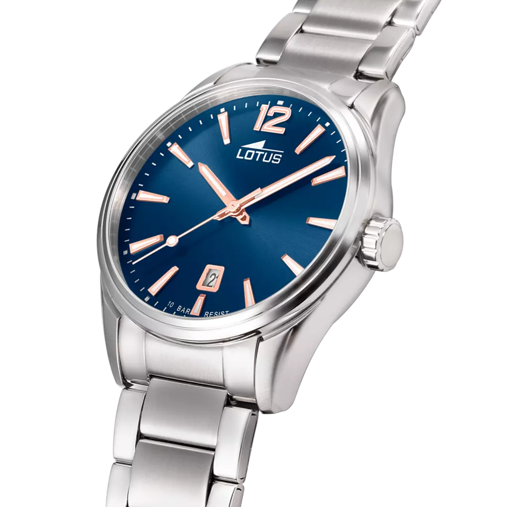 Lotus Chrono orologio 42mm uomo bracciale in acciaio 18692/2