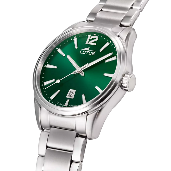 OROLOGIO LOTUS MINIMALIST 18692/4 VERDE CINGHIA ACCIAIO INOSSIDABILE 316L, UOMO