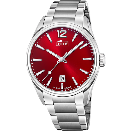 OROLOGIO LOTUS MINIMALIST 18692/5 ROSSO CINGHIA ACCIAIO INOSSIDABILE 316L, UOMO