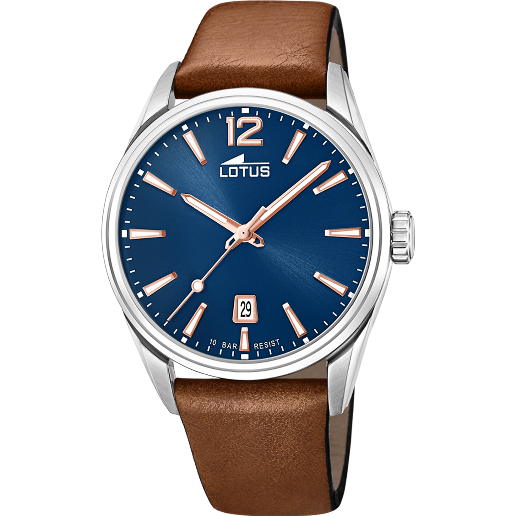 OROLOGIO LOTUS 18693/2 AZZURO CINGHIA PELLE, UOMO