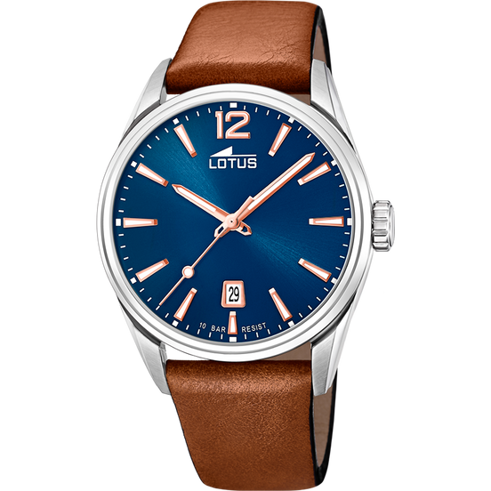 OROLOGIO LOTUS 18693/2 AZZURO CINGHIA PELLE, UOMO