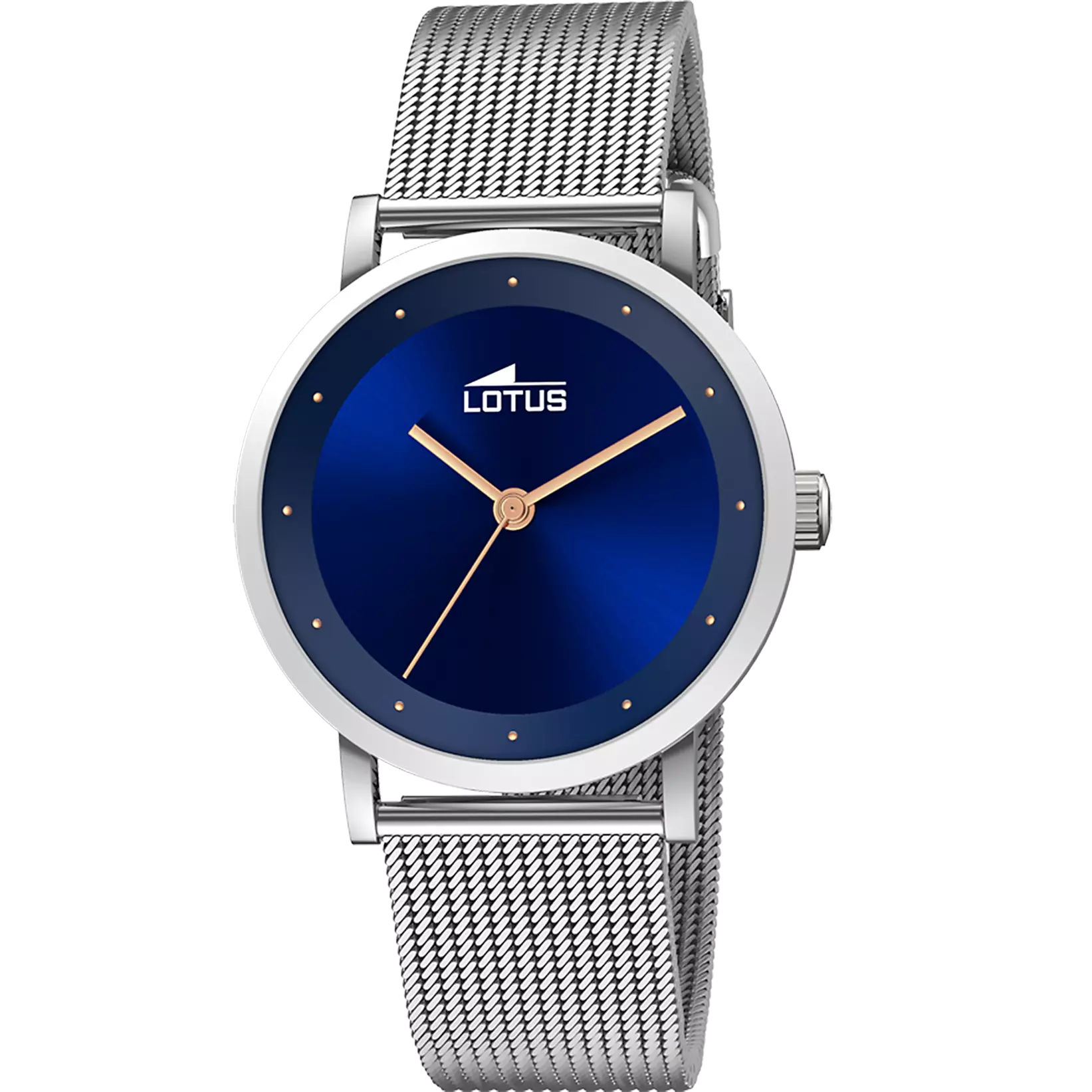 Lotus Trendy orologio 35mm donna azzurro bracciale in acciaio 18790/2