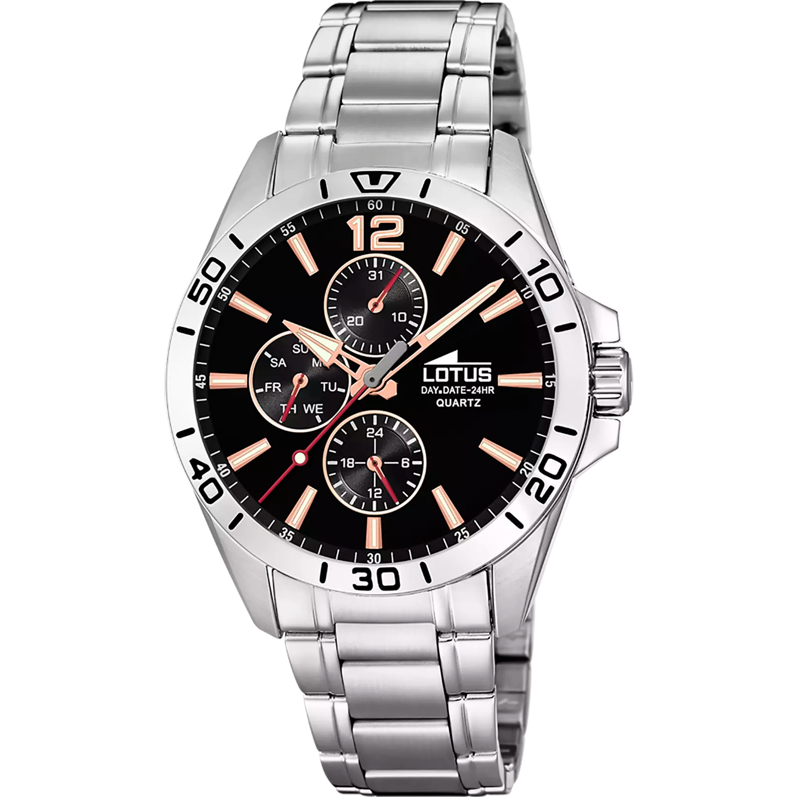 LOTUS - OROLOGIO 18812/6 NERO BRACCIALE IN ACIAIO