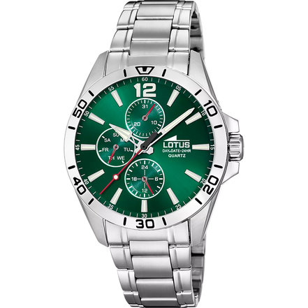 OROLOGIO LOTUS 18812/7 VERDE CINGHIA ACCIAIO, UOMO