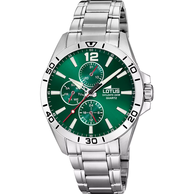 OROLOGIO LOTUS 18812/7 VERDE CINGHIA ACCIAIO, UOMO