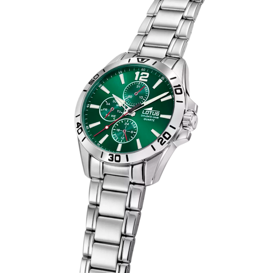 OROLOGIO LOTUS 18812/7 VERDE CINGHIA ACCIAIO, UOMO