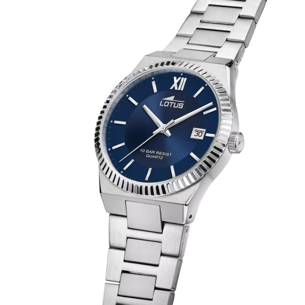 OROLOGIO LOTUS 18835/2 AZZURO CINGHIA ACCIAIO INOSSIDABILE 316L, UOMO