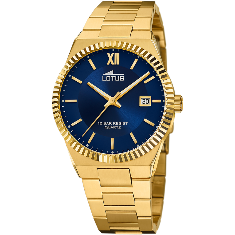 OROLOGIO LOTUS 18837/2 AZZURO CINGHIA ACCIAIO INOSSIDABILE 316L, UOMO