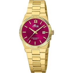 Lotus Orologio Acciaio Gold Solo Tempo Quadrante Bordeaux SKU LOT188402