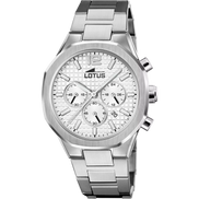 Lotus Orologio 18847/1 Acciaio Cronografo Quadrante Silver