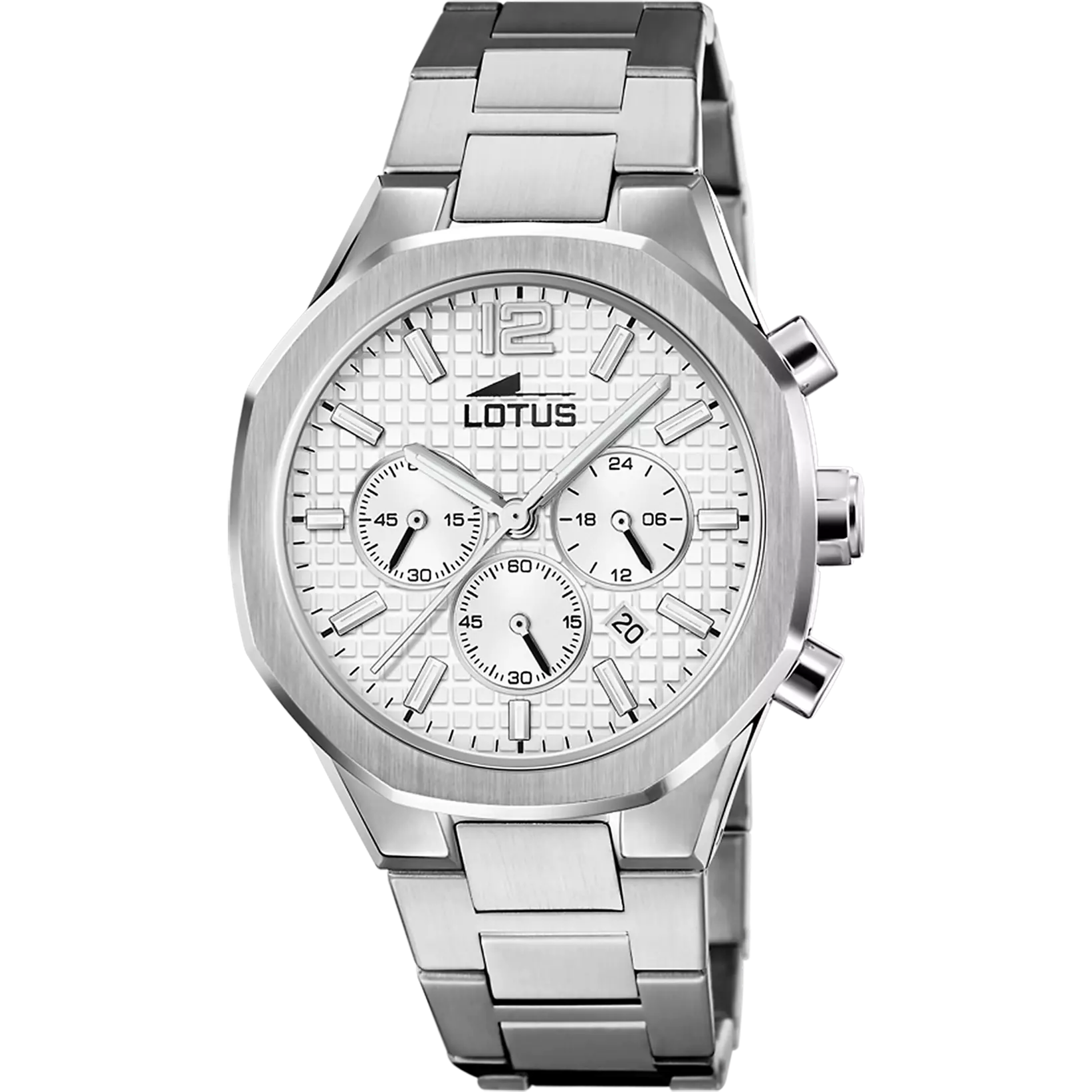 Lotus Orologio 18847/1 Acciaio Cronografo Quadrante Silver