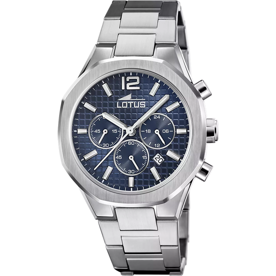 OROLOGIO LOTUS 18847/2 AZZURO CINGHIA ACCIAIO INOSSIDABILE 316L, UOMO