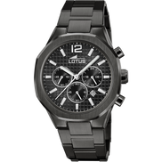 OROLOGIO LOTUS 18849/1 NERO CINGHIA ACCIAIO INOSSIDABILE 316L, UOMO