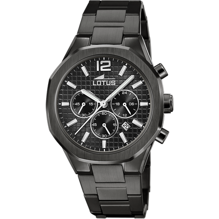 OROLOGIO LOTUS 18849/1 NERO CINGHIA ACCIAIO INOSSIDABILE 316L, UOMO