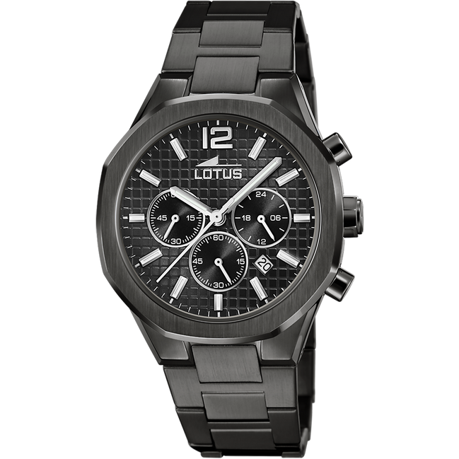 OROLOGIO LOTUS 18849/1 NERO CINGHIA ACCIAIO INOSSIDABILE 316L, UOMO