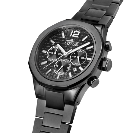 OROLOGIO LOTUS 18849/1 NERO CINGHIA ACCIAIO INOSSIDABILE 316L, UOMO