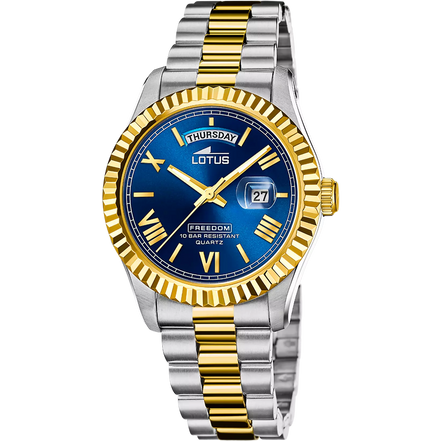 OROLOGIO LOTUS 18855/2 AZZURO CINGHIA ACCIAIO INOSSIDABILE 316L, UOMO