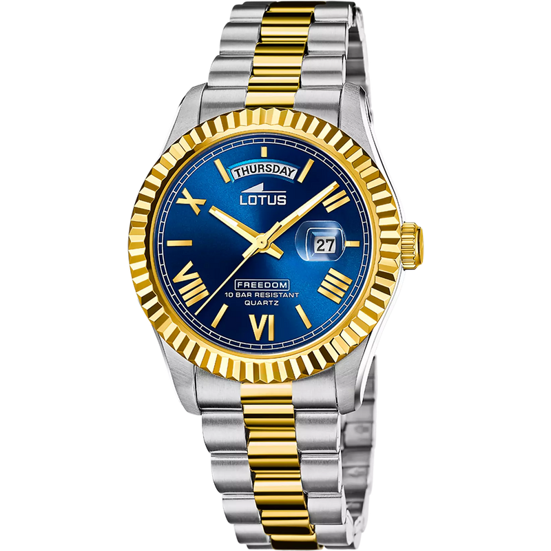 OROLOGIO LOTUS 18855/2 AZZURO CINGHIA ACCIAIO INOSSIDABILE 316L, UOMO