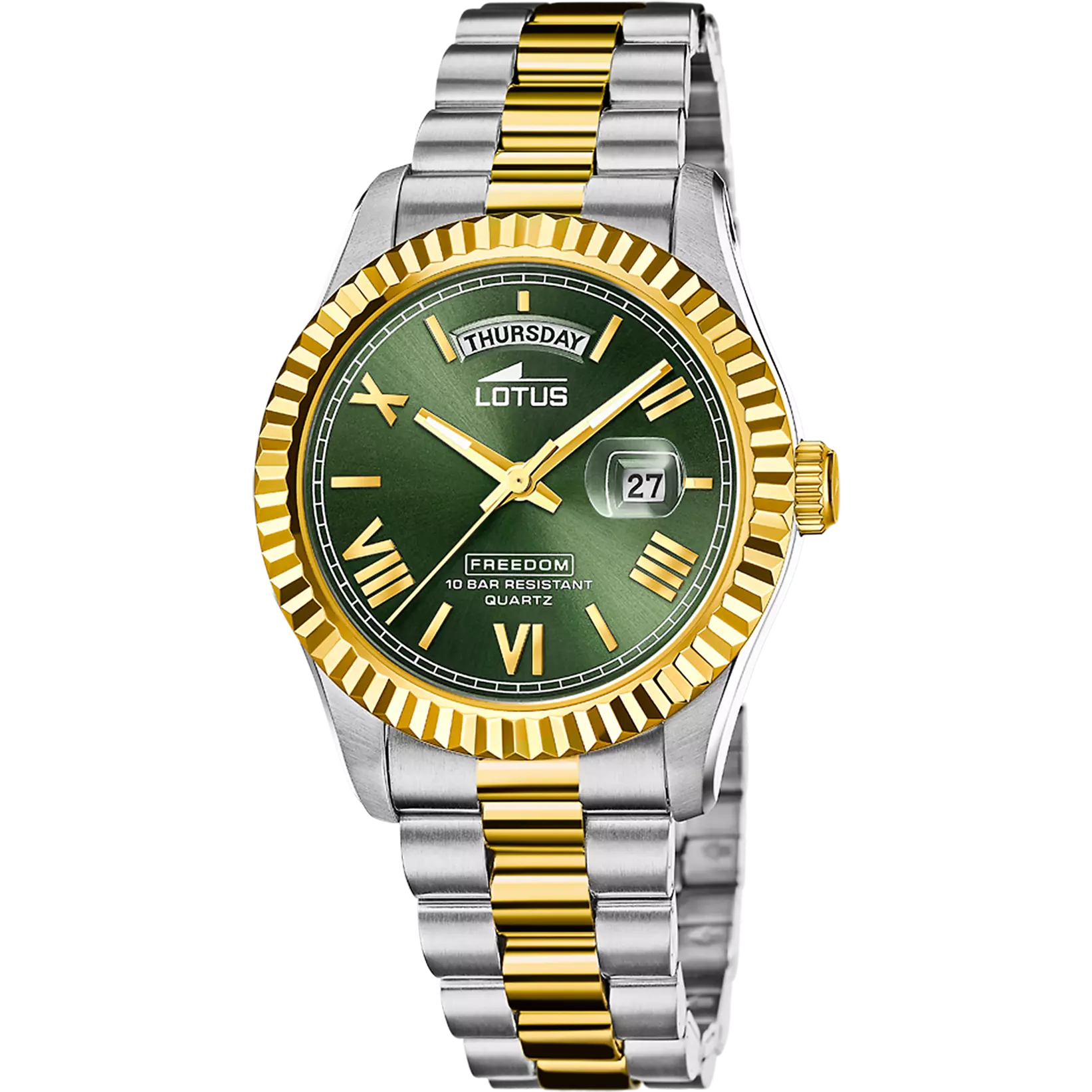 LOTUS OROLOGIO  18855/3 VERDE CINGHIA ACCIAIO INOSSIDABILE 316L