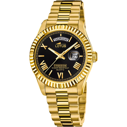 LOTUS - OROLOGIO  18857/4 NERO CINGHIA ACCIAIO INOSSIDABILE 316L