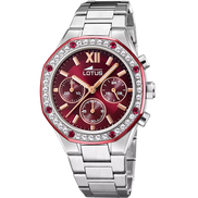 OROLOGIO LOTUS 18872/3 BORDEAUX CINGHIA ACCIAIO INOSSIDABILE 316L, DONNA