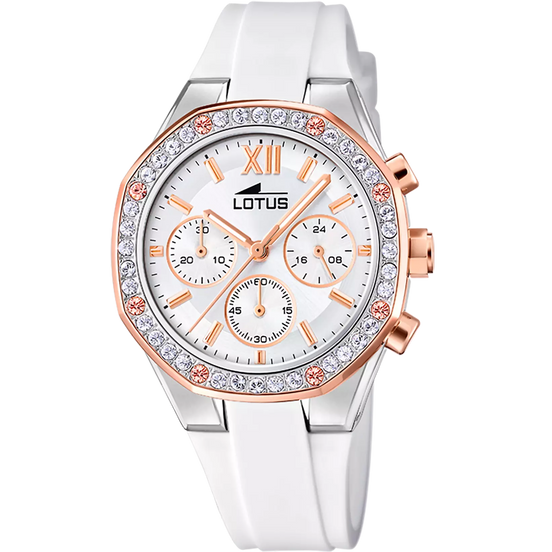 OROLOGIO LOTUS 18875/1 GREY SILVER CINGHIA GOMMA, DONNA