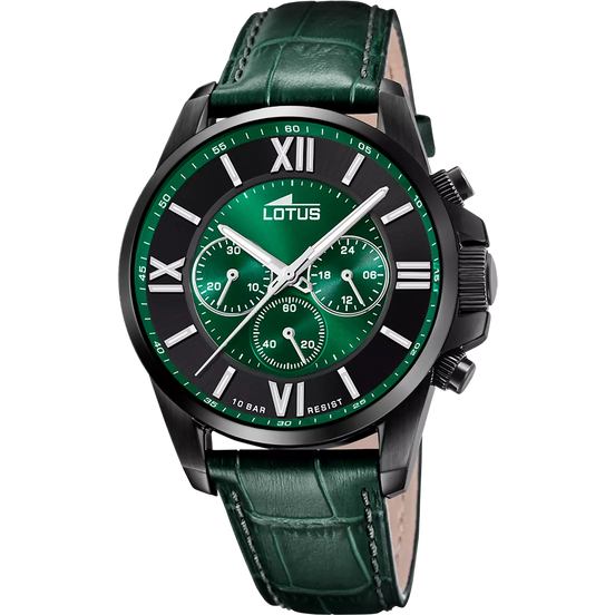 LOTUS 18881/1 VERDE PELLE, UOMO