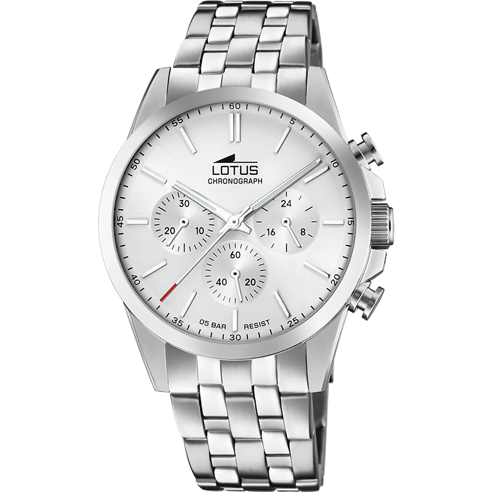 OROLOGIO LOTUS CHRONO 18989/1 BLANCO CINGHIA ACCIAIO INOSSIDABILE 316L, UOMO