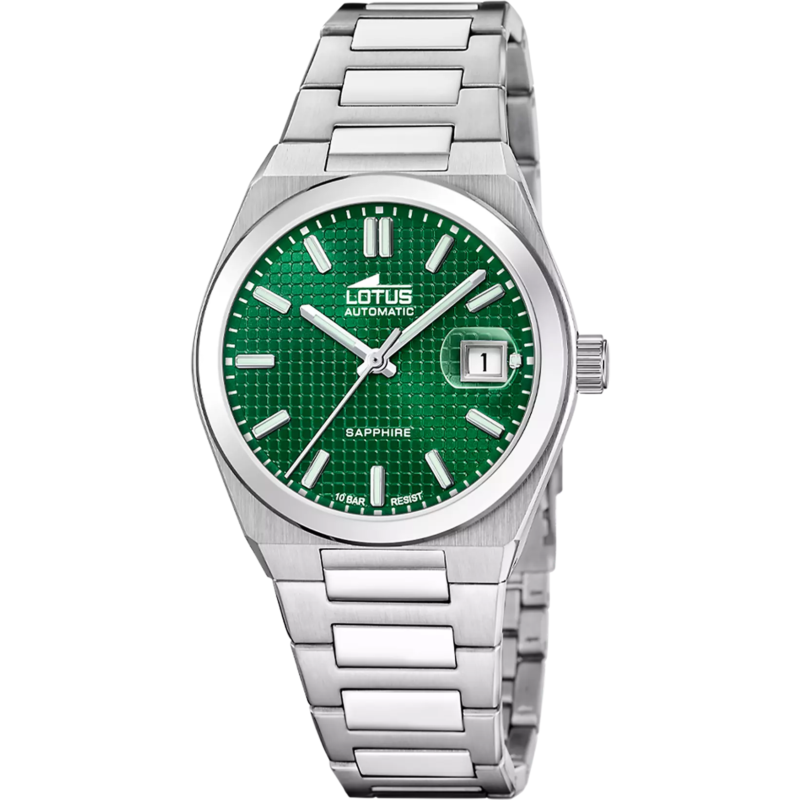 LOTUS  - OROLOGIO AUTOMATIC 18999/3 VERDE CINGHIA ACCIAIO INOSSIDABILE 316L