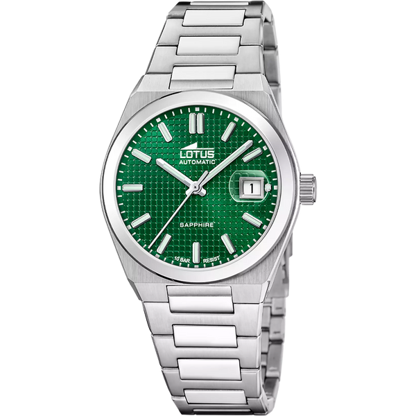 LOTUS  - OROLOGIO AUTOMATIC 18999/3 VERDE CINGHIA ACCIAIO INOSSIDABILE 316L